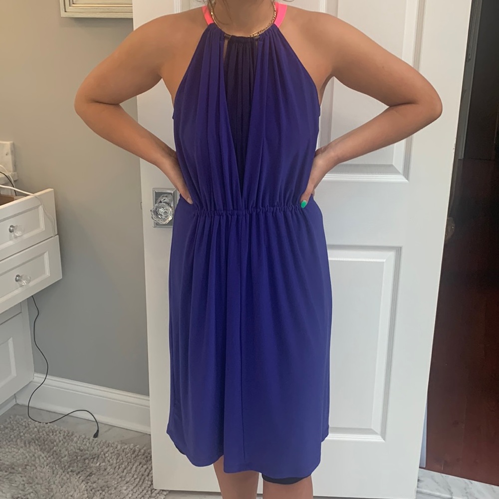 Tahari Royal Blue Dress Size Medium